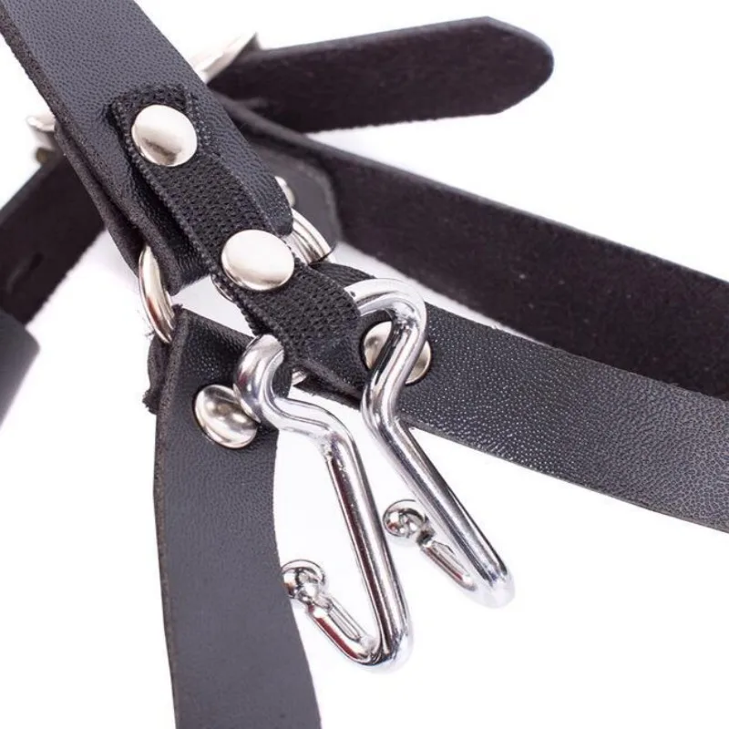 BDSM Mouth Gag Sex Toy Nose Plug Bondage Gear SM Slave Harness Fetish Toys Female Open Mouth Gag Blowjob Sex Tools 18+ Adult Toy view 4