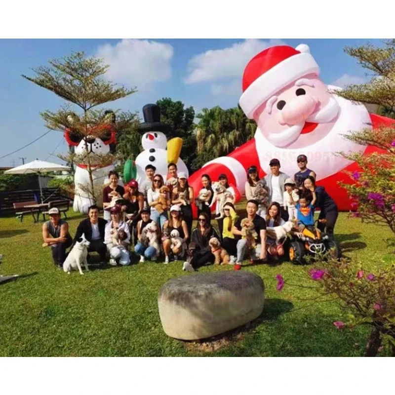 Inflatable luminous Christmas Solar term model climbing wall Santa Claus snowman cartoon custom mall beauty decoration gas model