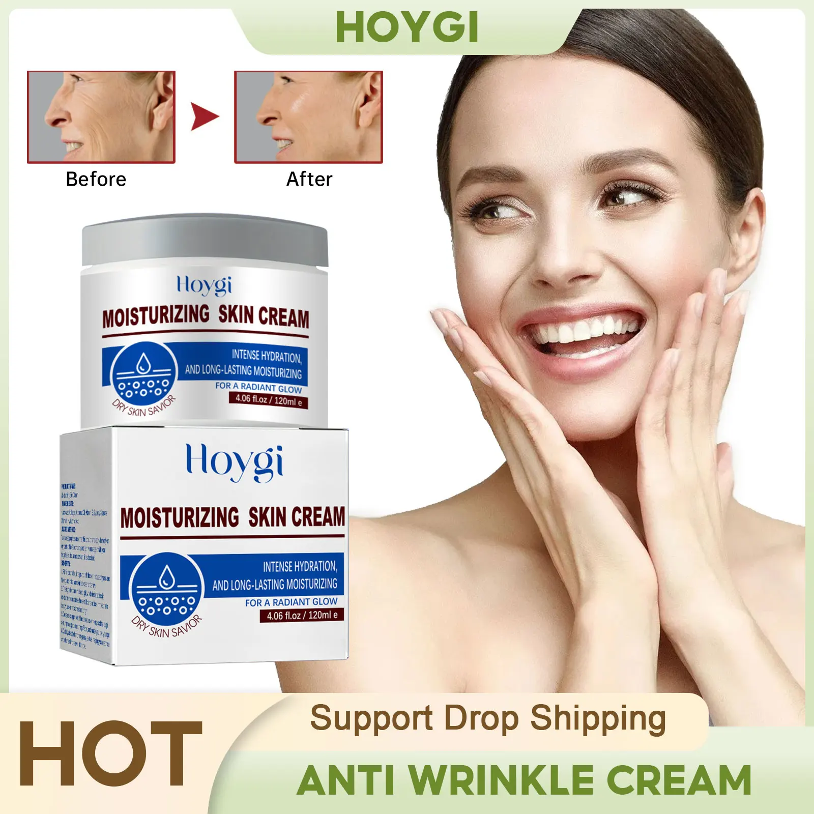 

Wrinkle Remover Cream Reduce Fine Line Anti Aging Dryness Firming Lifting Improve Dullness Smoothing Brighten Moisturizing Cream