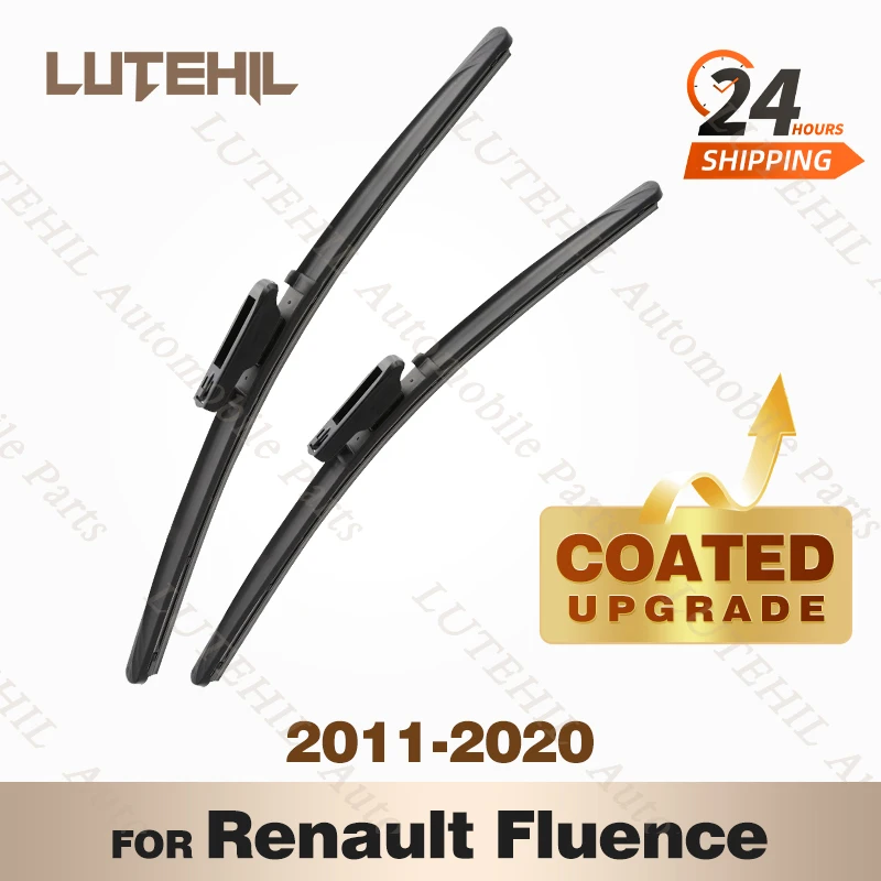 LUTEHIL's Silicone Front Wiper Set For Renault Fluence 2011 - 2020 2012 2013 2014 2015 2016 coated windshield wiper blade 24