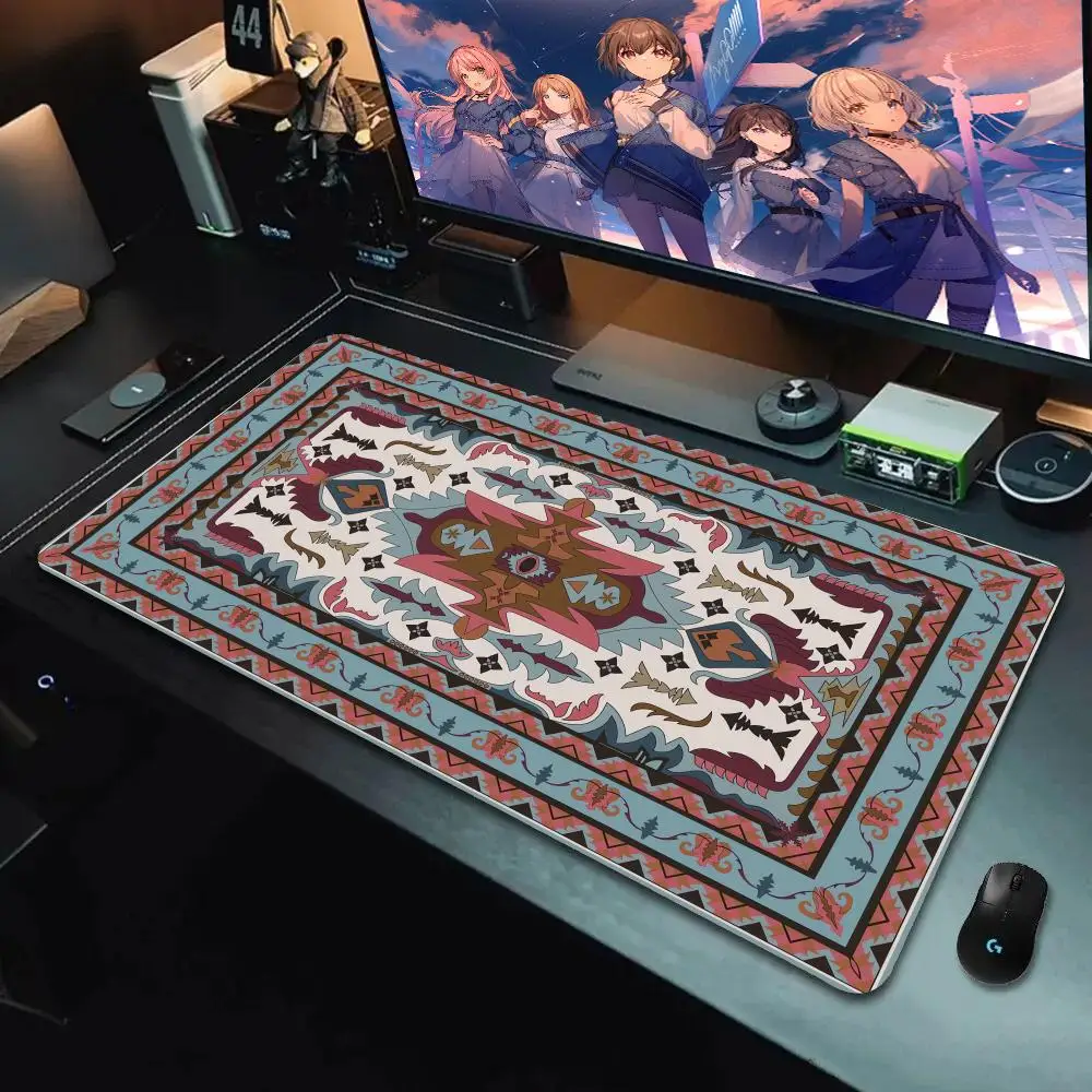 Arabic Persian Turkey Mat 5mm Big Thicking Mouse Pad Large All Size Edgelock Rubber Mouse Mat Large1200X600 Keyboard Pad