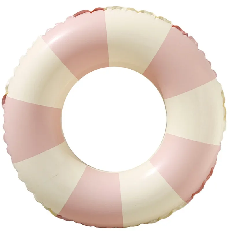 factory-wholesale-pvc-ins-thick-vintage-stripe-floating-swimming-ring-inflatable-for-water-pool-water-activity-accessory