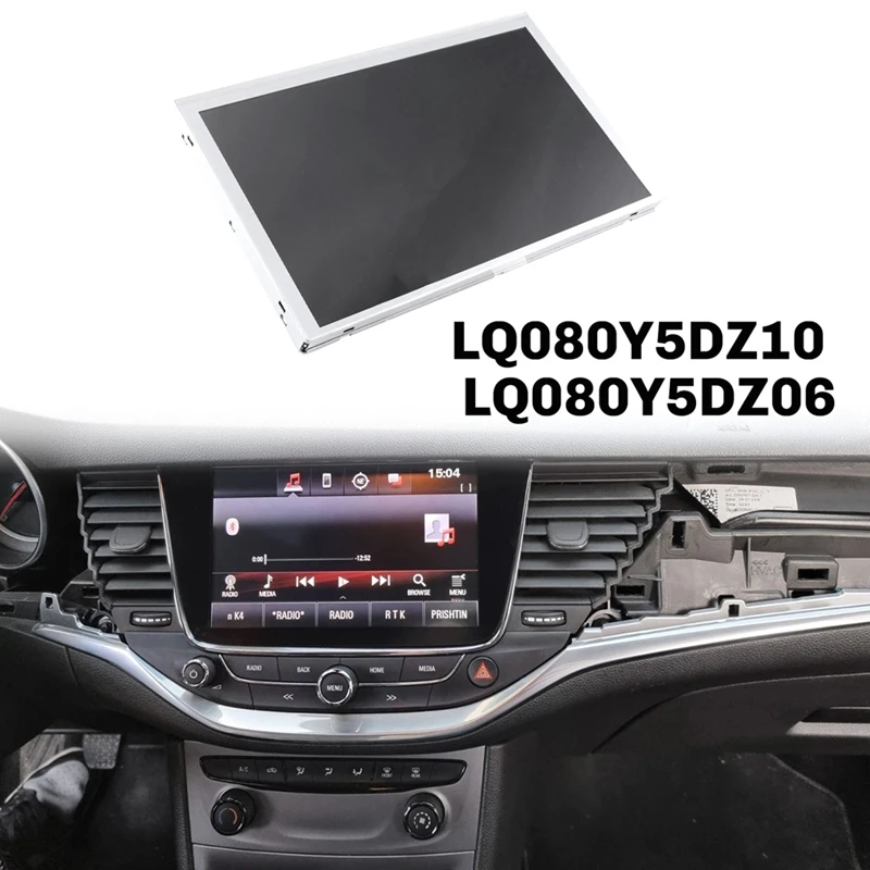 8.0Inch Car DVD GPS Navigation Auto LCD Display LQ080Y5DZ10 LQ080Y5DZ06 For Opel Astra K 2016-2017