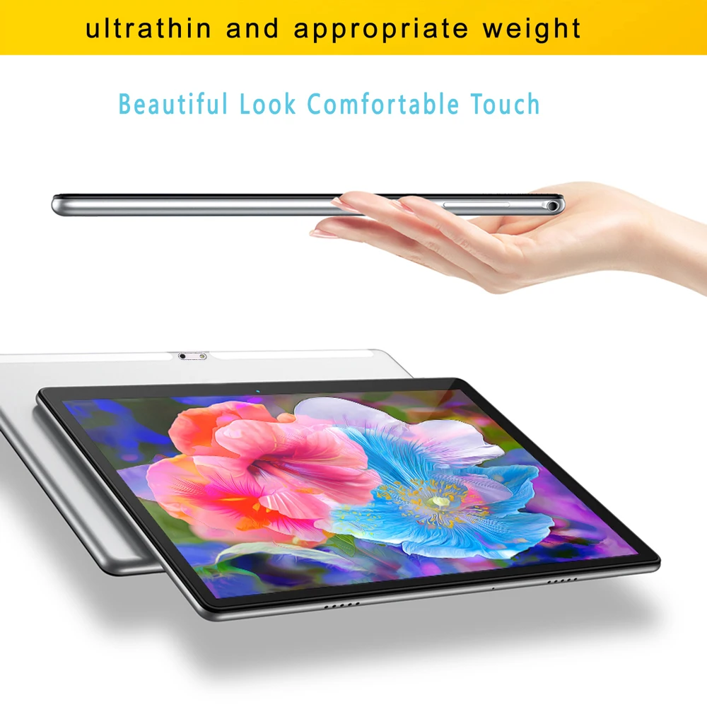BDF S10 Nuovo Tablet Pc Android da 10.1 pollici Google Play Doppia fotocamera Octa Core Dual SIM Chiamata telefonica Tablet BT Wi-Fi 4 GB RAM 64 GB ROM