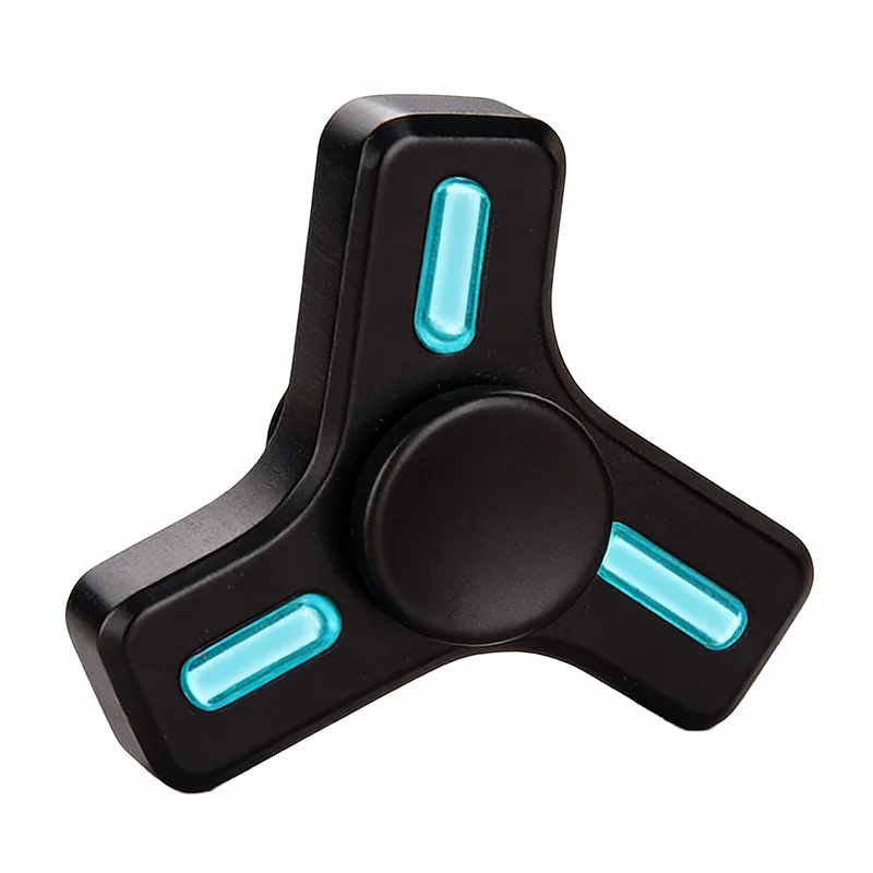 رواية صغيرة EDC مضيئة تململ سبينر لعبة لتخفيف الضغط سبائك الزنك جيروسكوب مكتب سطح المكتب الإجهاد الإغاثة الاسترخاء تململ لعبة #6