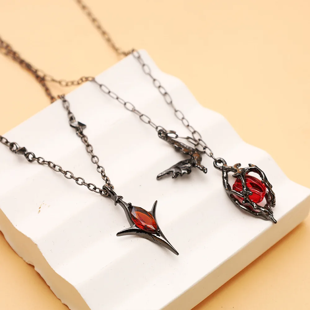 Love and Deepspace Necklace Women Anime Sylus Where Drake‑shadows Fall Necklaces Woman Couples Chain Cosplay Alloy Collier Gift