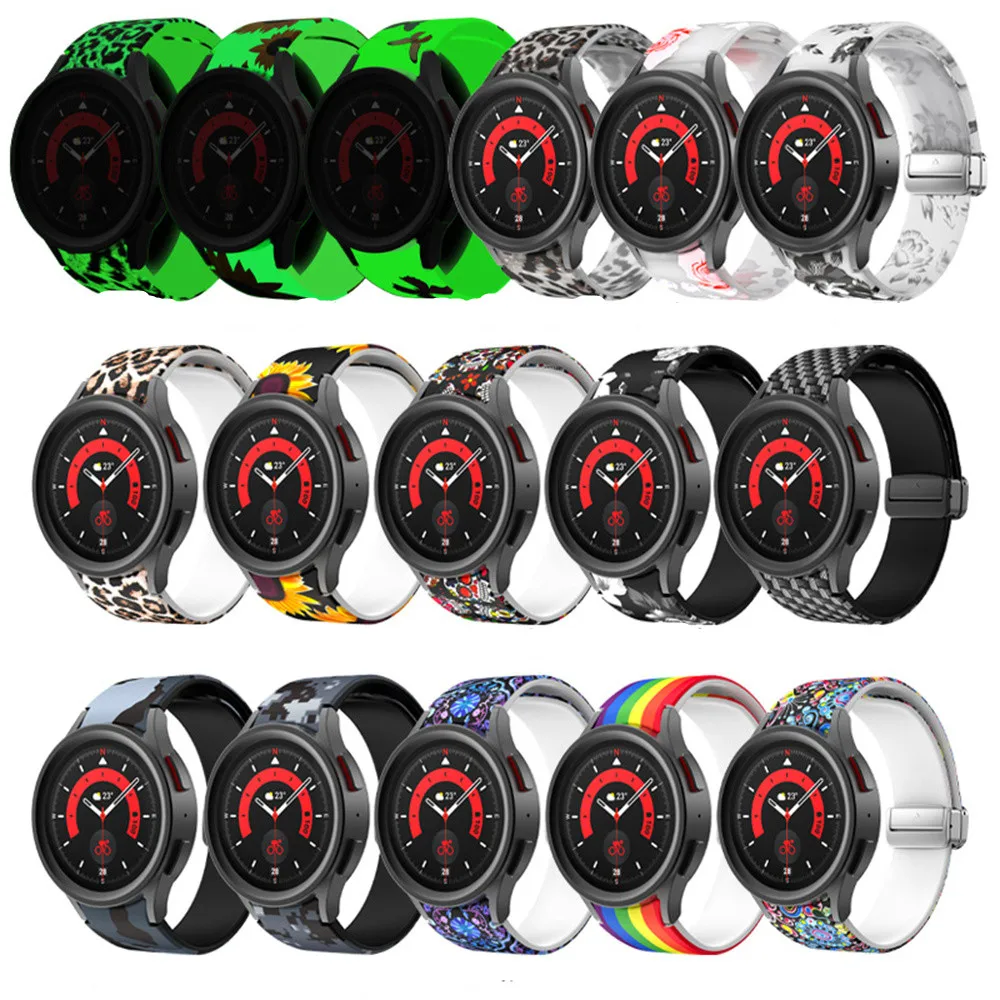 Correa de silicona Original para Samsung Galaxy Watch 4, Correa clásica de 46mm, 42mm, correa de silicona para Galaxy Watch 5/pro/4, 44mm, 40mm, 20mm