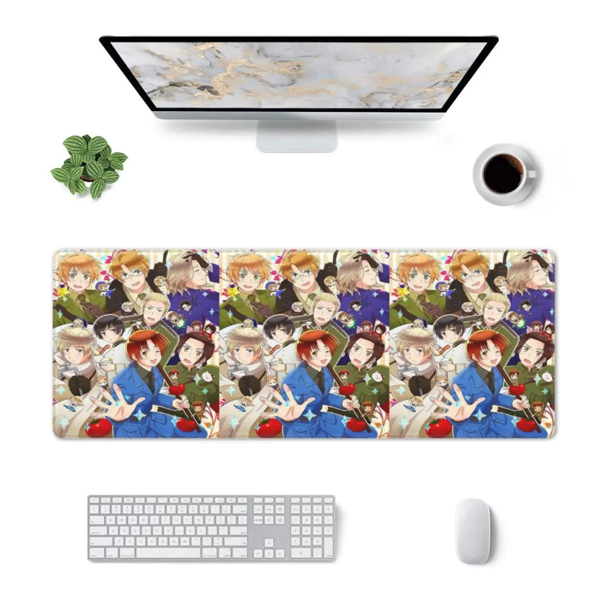 Large Mouse Pad Hetalia Group World Stars Gamer PC Laptop Mats Keyboard Carpet Computer Gaming Office Accessories Desk Mat