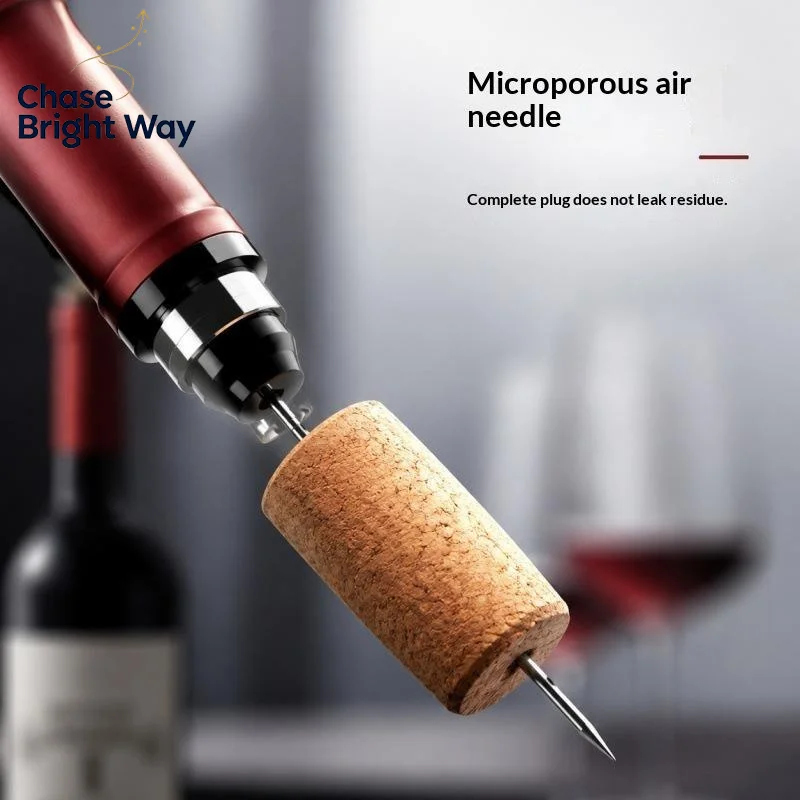 2 In 1 Lightweight Handheld Air Pressure Wine Opener Air Pump Cork Remover Foil Cutter for Outdoor Hiking Use - view 2