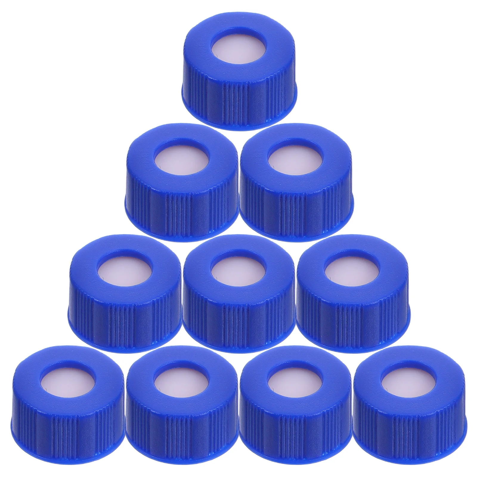 

50pcs Headspace Caps For Autosampler Vials High Temp Resistant Sealing Plastic Replacement Chromatographic Sampling Lab Tube