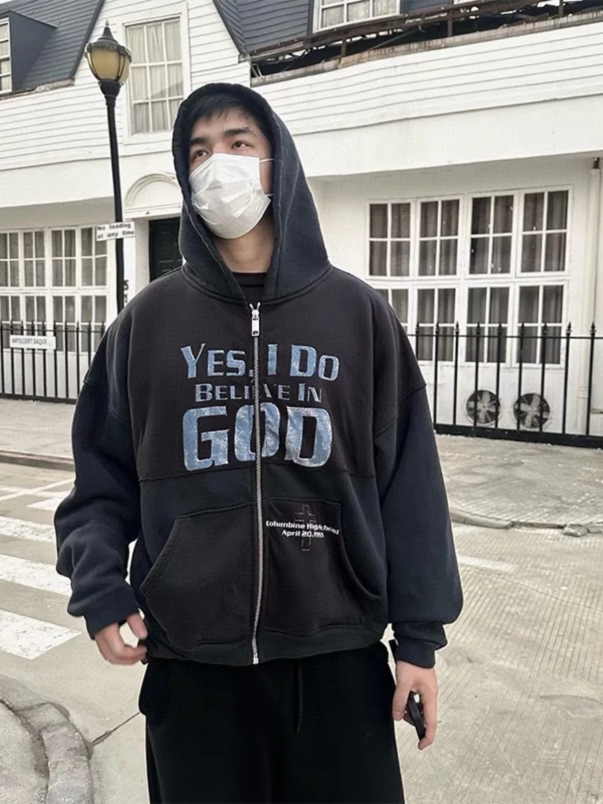 

Утепленная толстовка на молнии с капюшоном, осенне-зимняя, теплая, в уличном стиле, молодежная модная куртка-худи