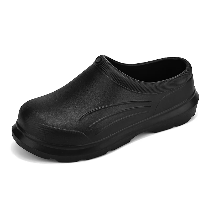 Zapatos de Chef antideslizantes para hombre, sandalias de goma impermeables a prueba de aceite para trabajo de restaurante y cocina, calzado de jardín, talla 35-46