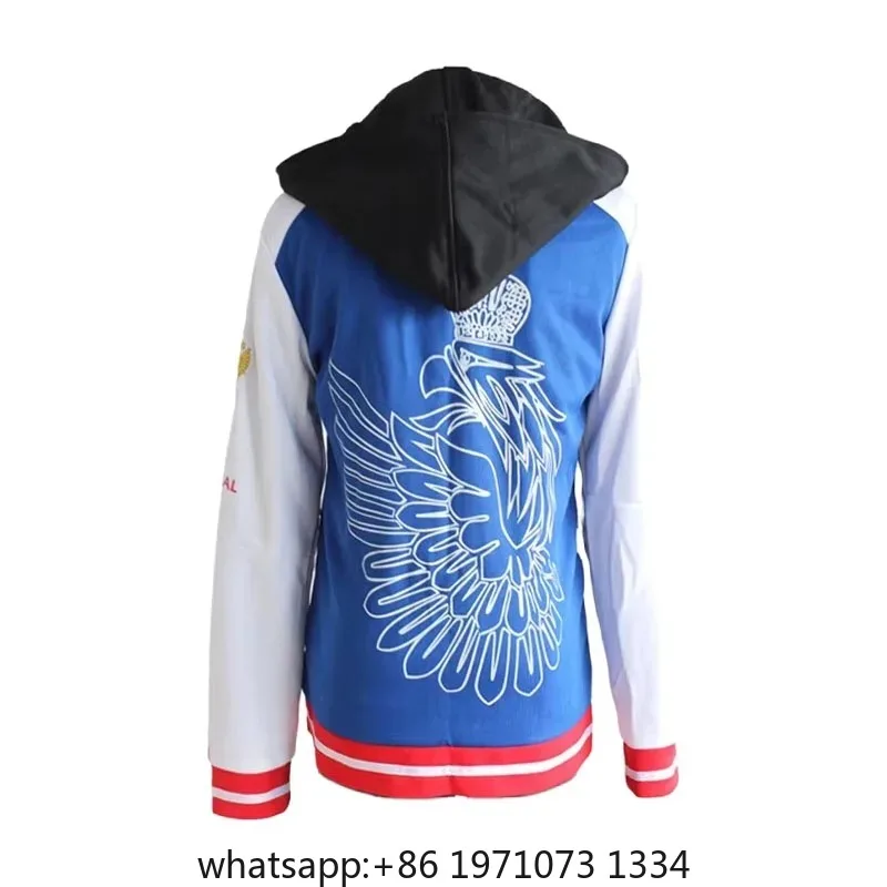 Yuri Plisetsky Cosplay Hot Anime YURI!!! on ICE Cosplay Costume Yuri Blue Jacket Coat Unisex Daily Sportswear Fake False 2 piece view 5