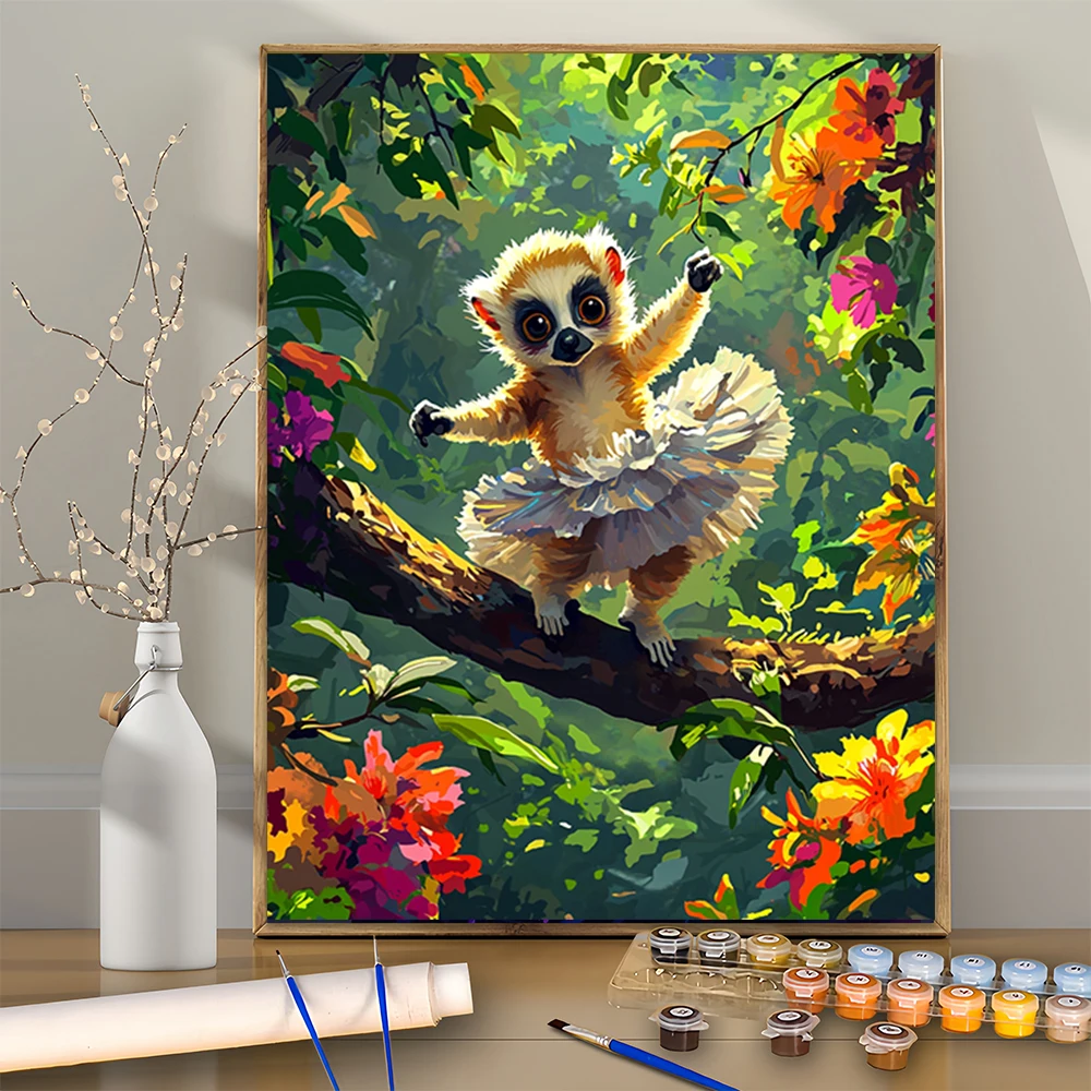 1-pcs-ballet-danca-lemur-diy-acrilico-kit-de-pintura-digital-para-iniciantes-casa-decoracao-da-parede-quadro-nao-incluido