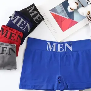 5 pieces Men's Boxer High Elasticity Smooth Color Comfortable Breathable Panties 6 Main Sales Box Cuekas - №1