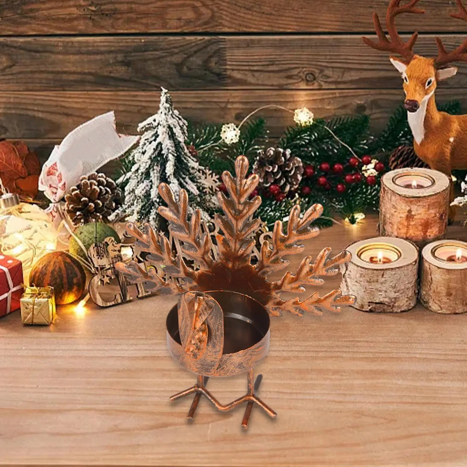 Turkey Tealight Candle Holder Candleholder Kitchen Decor for Coffee Tabletop