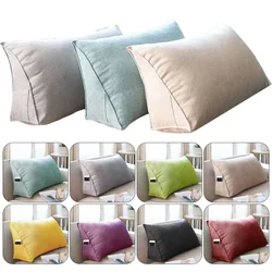 Triangular Backrest Pillow Corduroy Wedge Soft Sofa Reading Pillow Positioning Support Cushion for Bed Office Home Sofa Decor