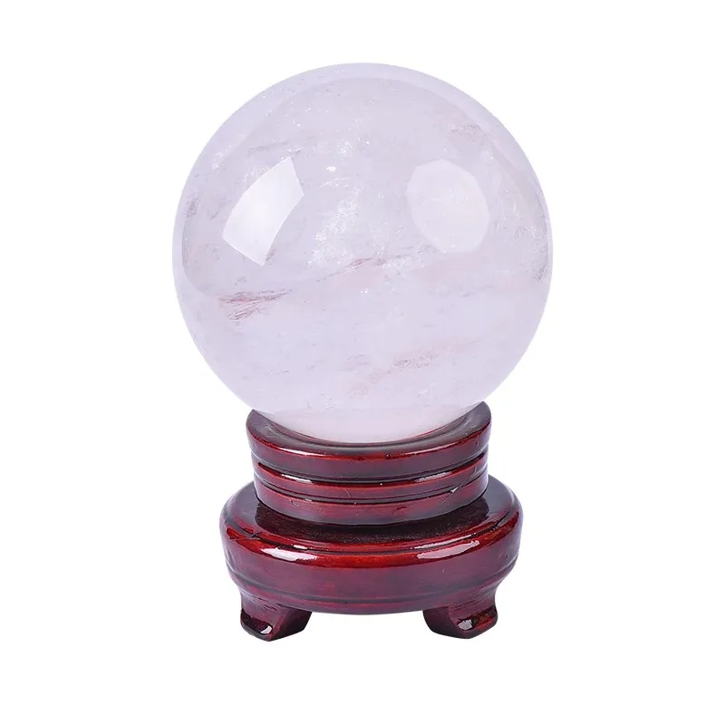 Crystal ball ornament lucky living room office desktop high-end decoration gift white crystal ball