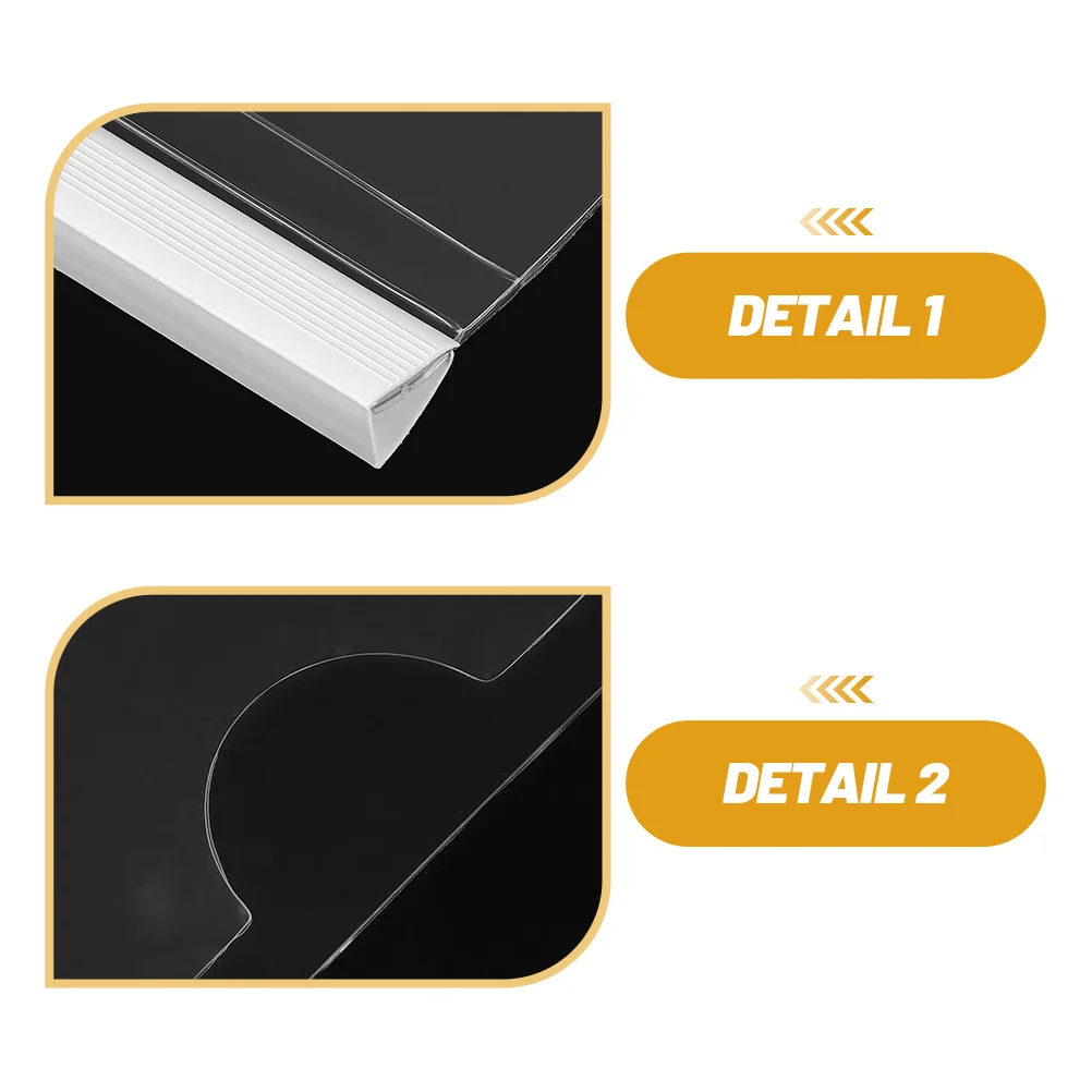 20 قطعة يغطي تقرير شريط منزلق مجلدات المستندات البلاستيكية الشفافة لمكتب طالب المعلم ورقة المنظم ملف المشابك #3