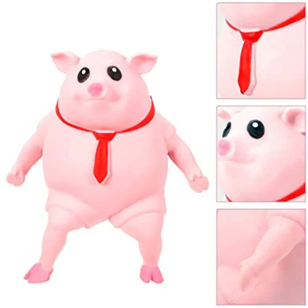 Lovely Cartoon Squeeze Pink Pigs Antistress Toy Elastic Thickened Squeeze Animal Dolls Squeeze Antistress Toy Children Gifts