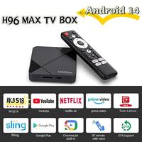 Smart TV Box Android 14 RK3518 Quad Core A-53 And WIFI6 Bluetooth 5.4 4K 2GB 16GB Voice Remote Media Player Android Box TV 2025