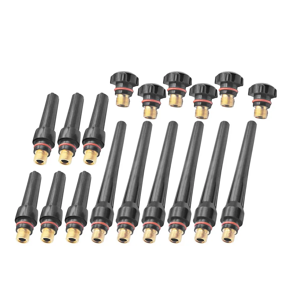 18 قطعة ل TIG أكواب لحام الغطاء الخلفي الشعلة عدة لحام الغطاء الخلفي ل WP-17/18/26 معدات لحام أداة ملحق في الأوراق المالية #2