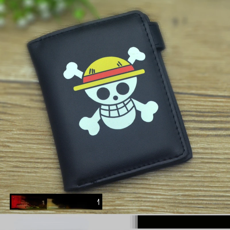 Ein Stück Ruffy Münz geldbörse Anime Männer Pu Leder Geschäfts geld Kredit ausweis Inhaber Cartoon Junge Münz tasche große Kapazität Brieftasche