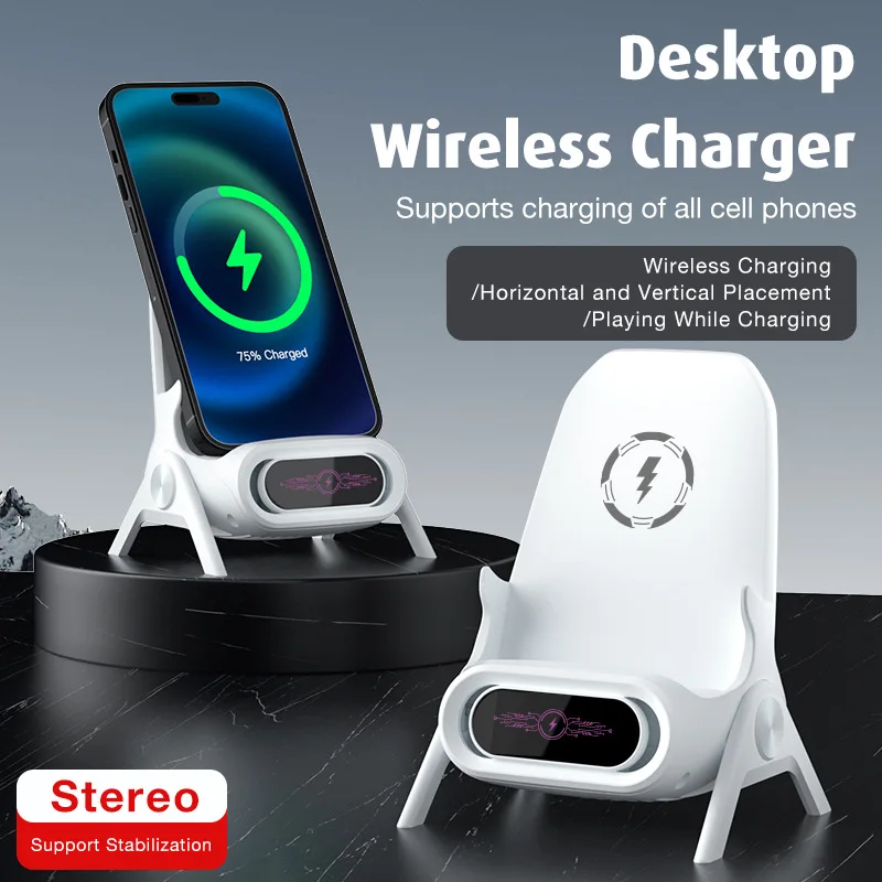 

Lazy Chair Wireless Charging Phone Stand Stand Stand Loudspeaker Sofa Phone Stand Magnetic Induction Charger