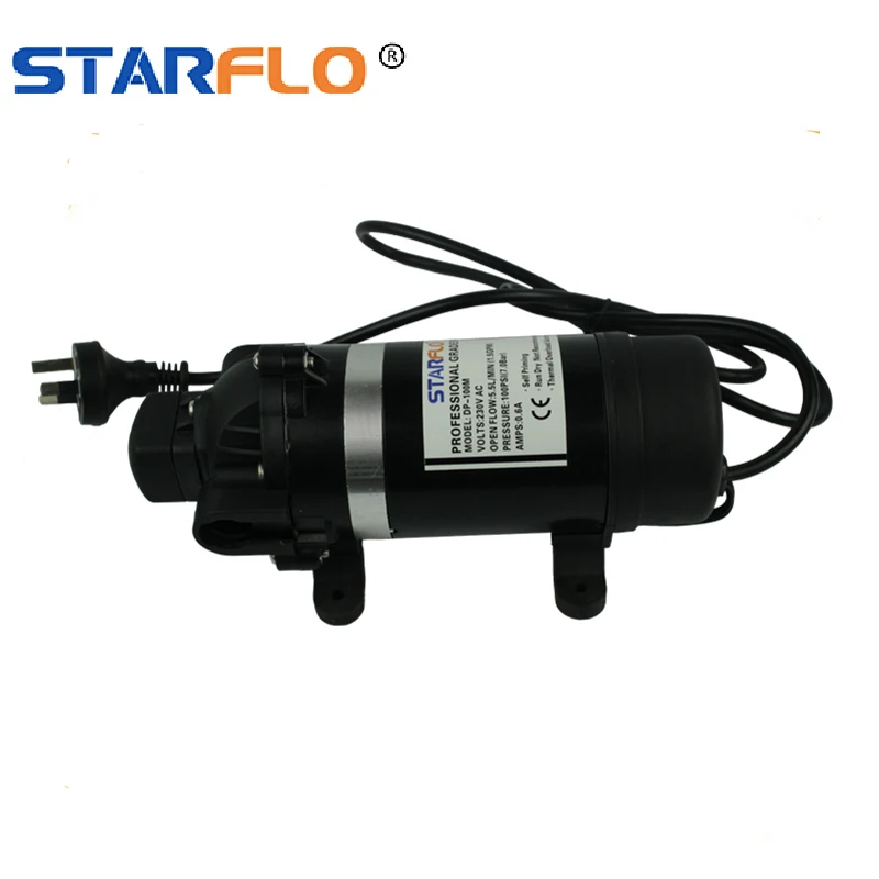 STARFLO 220V AC Self-Priming Automatic Portable Diaphragm Sea Water Pump 5.5LPM 100PSI 220v High Pressure Water Pump