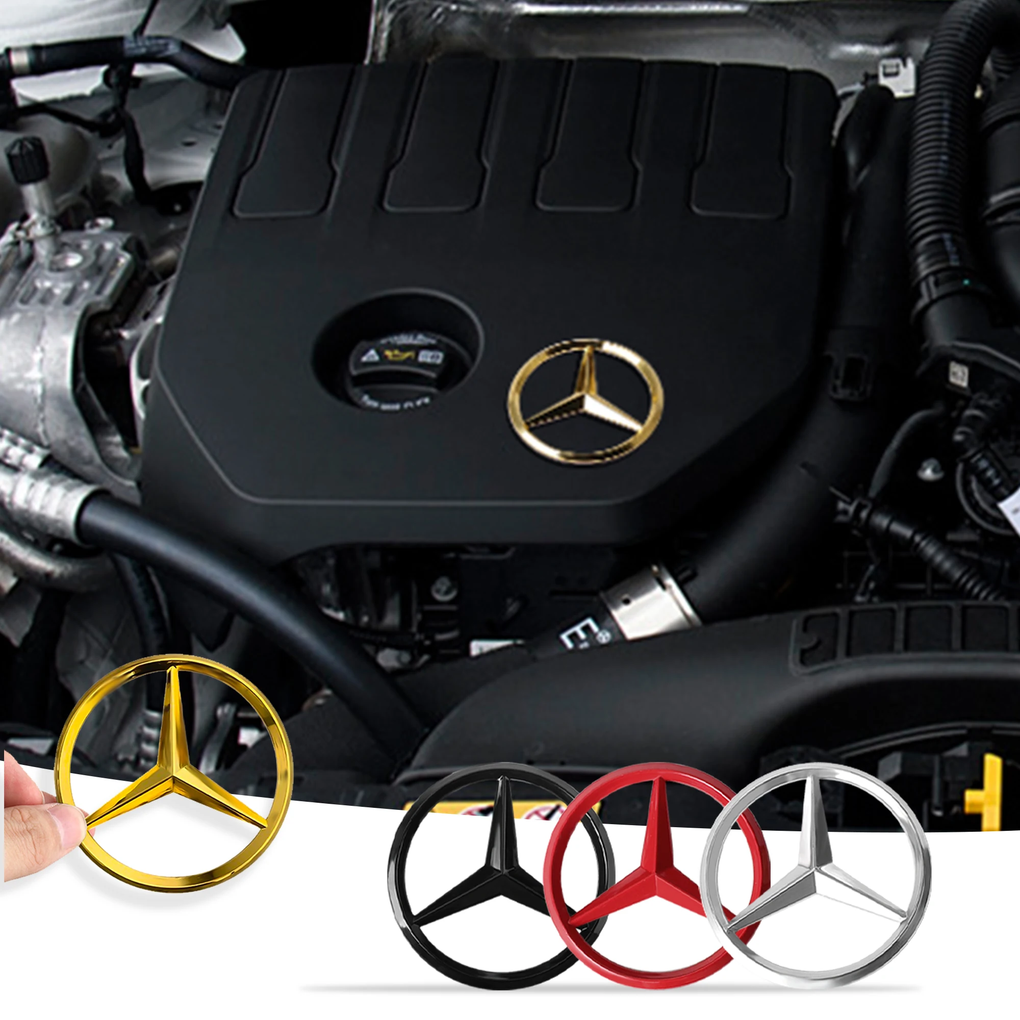 �y�Z�[�����z�����Z�f�X�x���c W204 W211 AMG W177 GLC GLK CLA GLA W211 W212 W213 C63 E300 W176�p 3D���^�����J�[�{���l�b�g���S�X�e�b�J�[ �t�[�h�f�J�[��