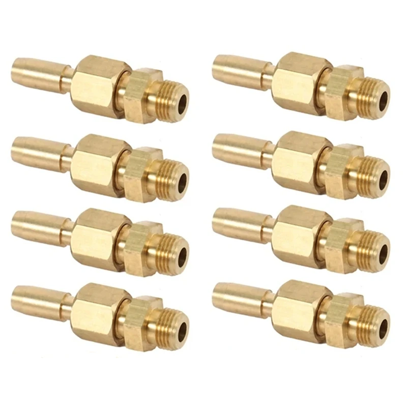 BAAG-8Pcs 1/8Inch Brass Gushing Sprays Water Fountain Nozzles Universal Water Curtain Nozzle Landscape Fountain Decoration