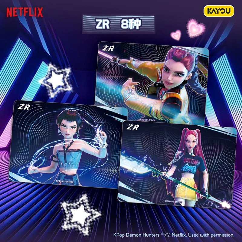 Genuine KAYOU KPop Demon Hunters Collectible Trading Cards Classic Edition Booster Pack Blind Box Energy Edition Booster Pack - view 4