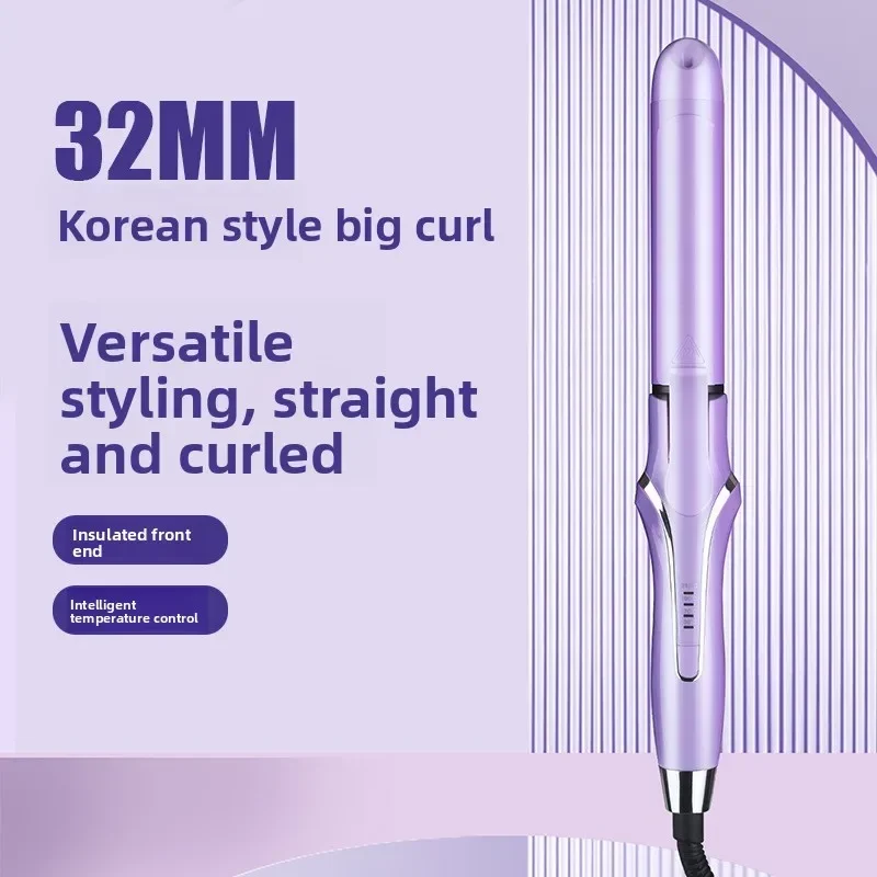 High quality   Curling Iron Digital Display Temperature Control Perm Ceramic Glaze Tourmaline Straight Roll Dual-purpose Large R
