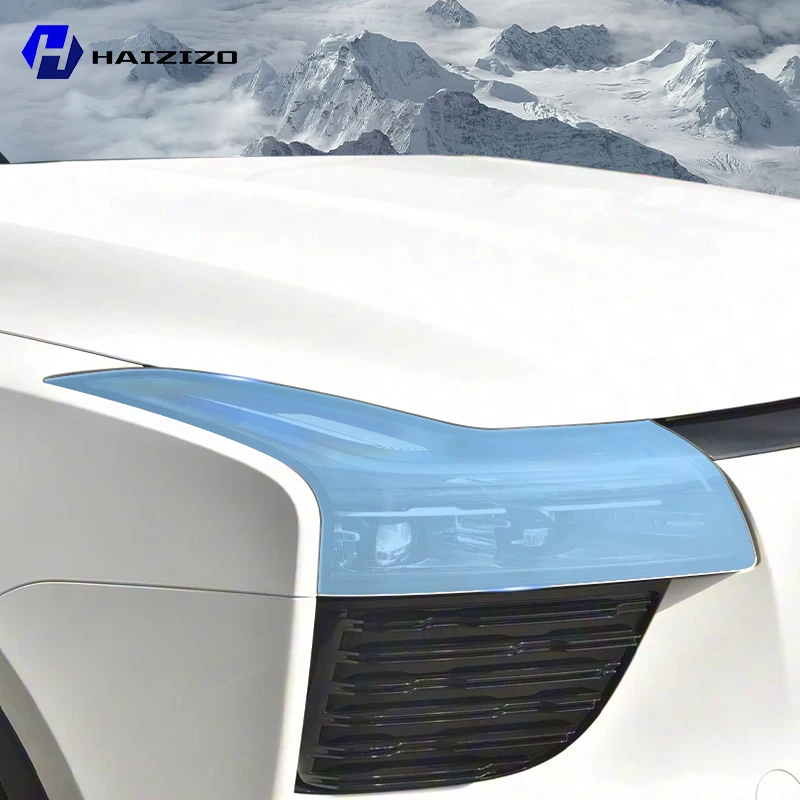 

For AIWAYS U5 2022-2025 Smoke Black Car Headlight Protective Film TPU Anti-Scratch Vinyl Wrap Kit for Auto Light Custom