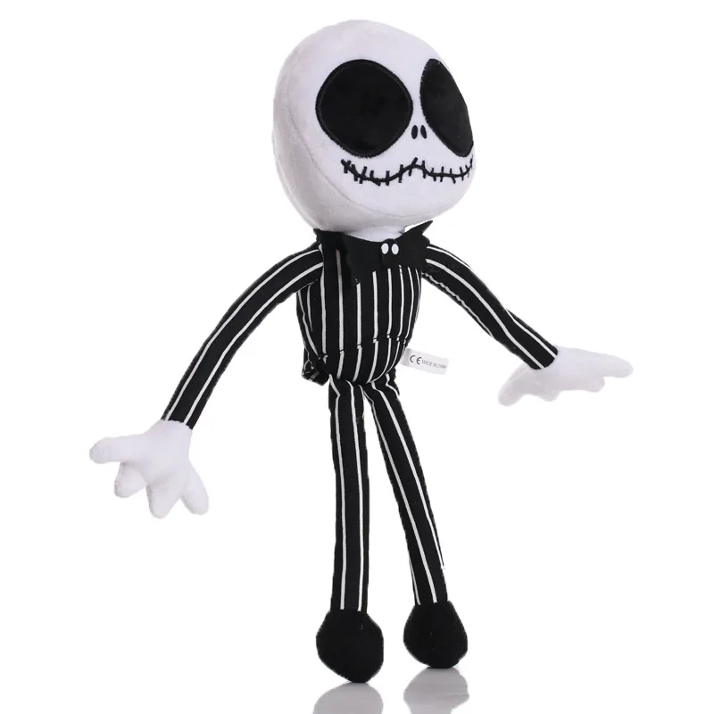 Muñeco de la película pesadilla antes de Navidad para niños, juguete de calavera de Jack, almohada suave, regalos de cumpleaños, Colección, 40cm