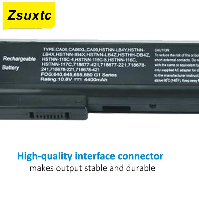 CA06 CA06XL Laptop Battery For HP ProBook 640 645 655 650 G0 G1 HSTNN-IB4W HSTNN-DB4Y HSTNN-LB4X 718676-141 10.8V 55WH CA06XL