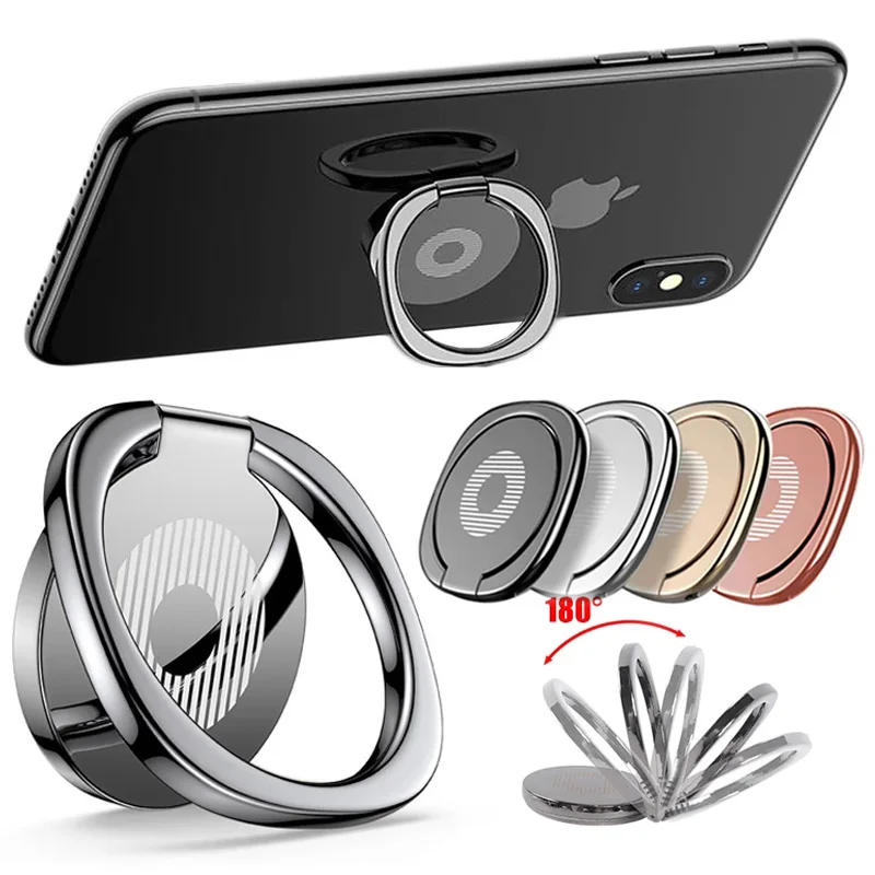 Ultra Thin Finger Ring Phone Holder Magnetic Car Phone Holder Grip Mount for Universal Smartphone Back Sticker Bracket Accessory