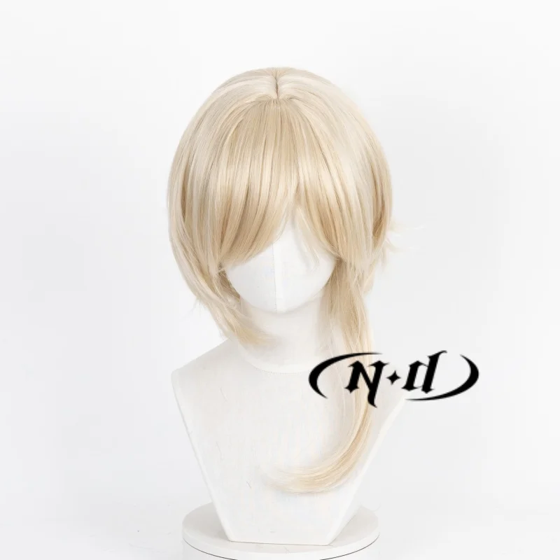 ND Esecutor the Ex Foedere Parrucche Cosplay Parrucchino Biondo Arknights Parrucca per capelli Cosplay per Comic Con Coser Sintetico resistente al calore
