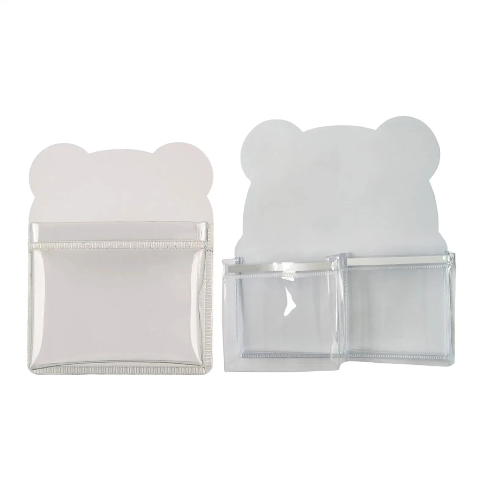 Magnetic Pen Holder Transparent PVC Writing Utensil Storage Organizer Pencil Holder for Whiteboard Refrigerator School