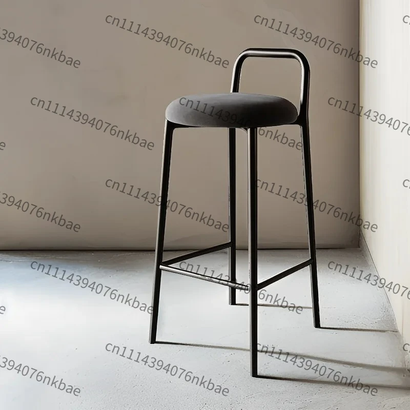 Modern Stackable Round Bar Stool WT161, Minimalist High Tall Counter Chair, Stylish Pub Stool for Kitchen, Bar & Cashier Desk