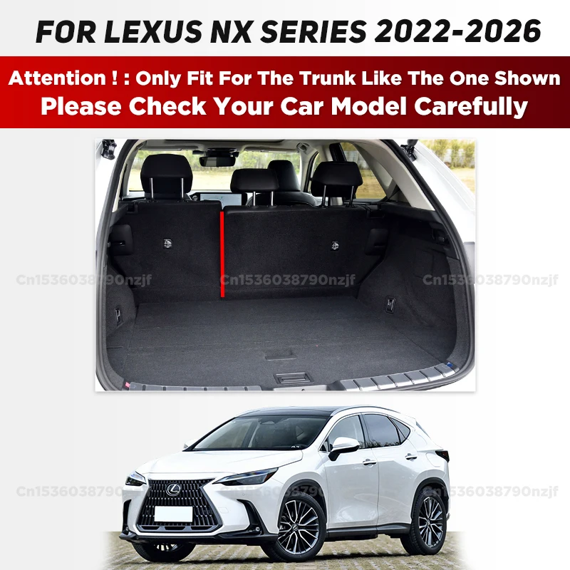 For Lexus NX series 200 200T NX300 NX300h 2015-2026 2025 2024 2023 2022 21 20 19 18 17 16 3D Car Trunk Mat Cargo Liner Carpet