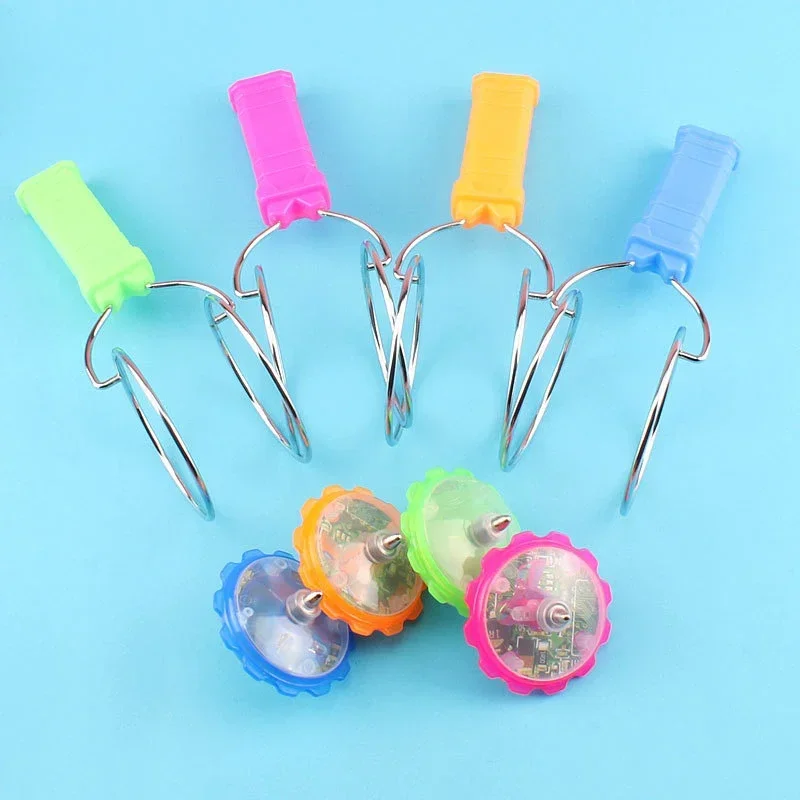 Light Up Magnetic Gyro Wheel Toys Gyroscope Toy with Colorful LED Lights Stress Relief&Fun for Kids & Adults Twister Fidget Toy