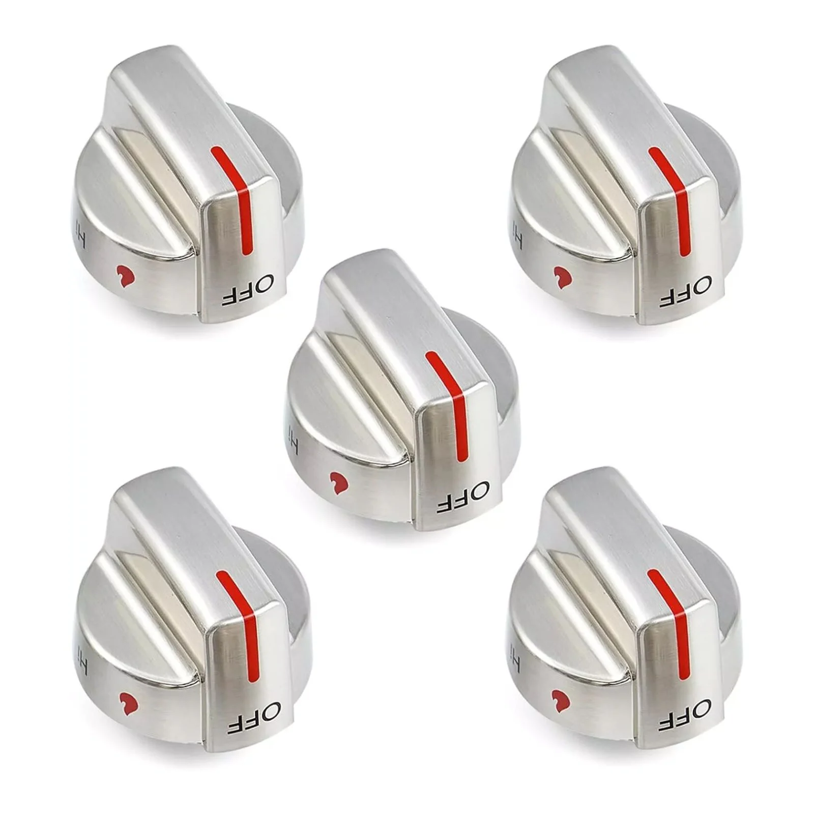 5Pcs/Set Gas Stove Rotary Switch Control Knobs Replacement Parts For Frigidaire Oven Gas Range Accessories 5304509064 5304509929