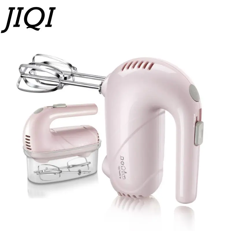 

JIQI 5 Speed Mini Household Egg Beater Handheld Electric Cream Mixer Portable Food Dough Blender Baking Tool For Kitchen