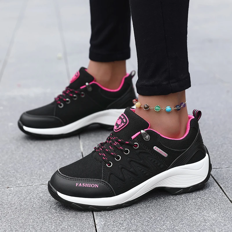 2024 New Women's Vulcanized Shoes Comfortable and Casual Running Shoes Anti Slip Fashion Increase Lightweight Sports Shoes