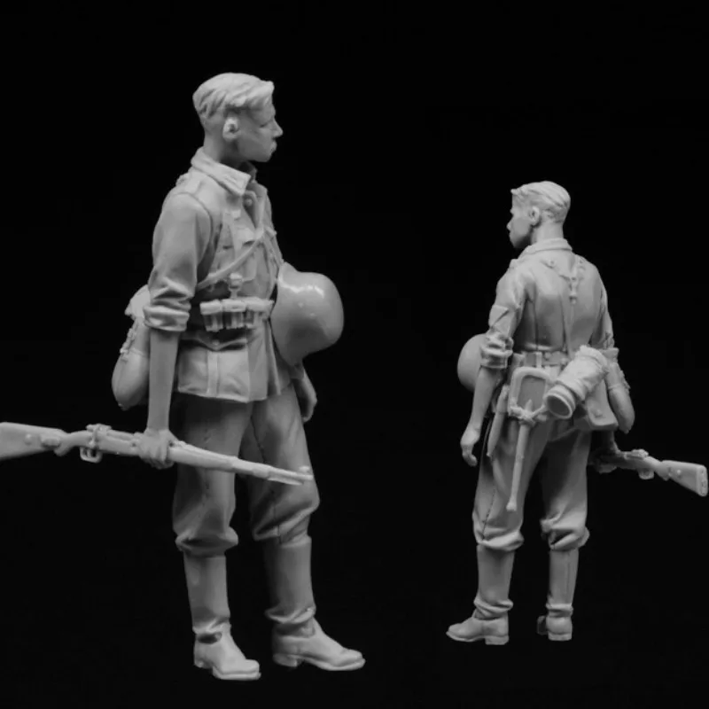 1/35 Scale Resin Figures Assembled Model Kit Hobby Collection Diorama Miniature Soldier 1 Persons Unassembled and Unpainted N159