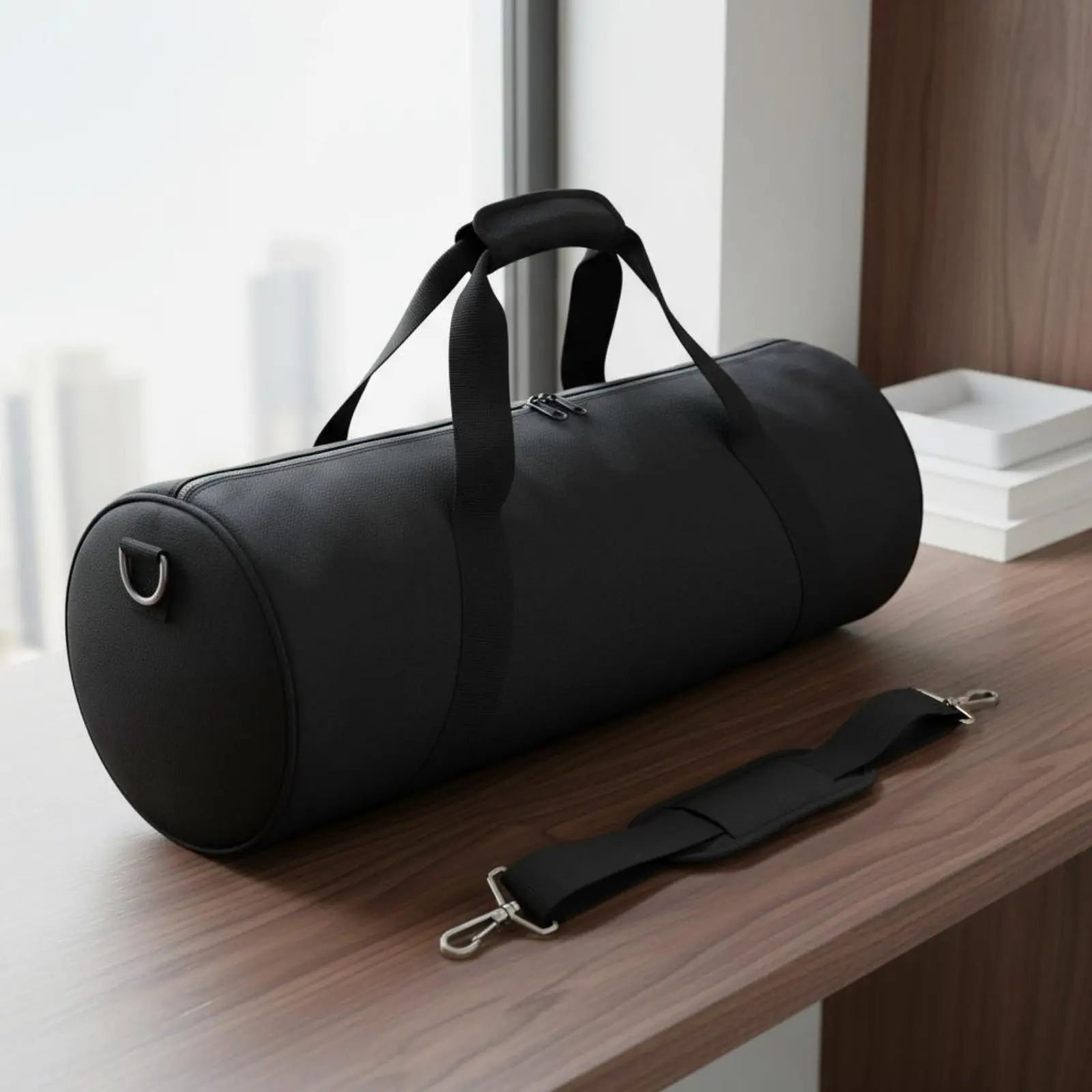Padded Tripod Carrying Case Portable Cylindrical Equipment Storage Bag Brightness Stand Carrying Bag Sturdy Duty for Outdoor