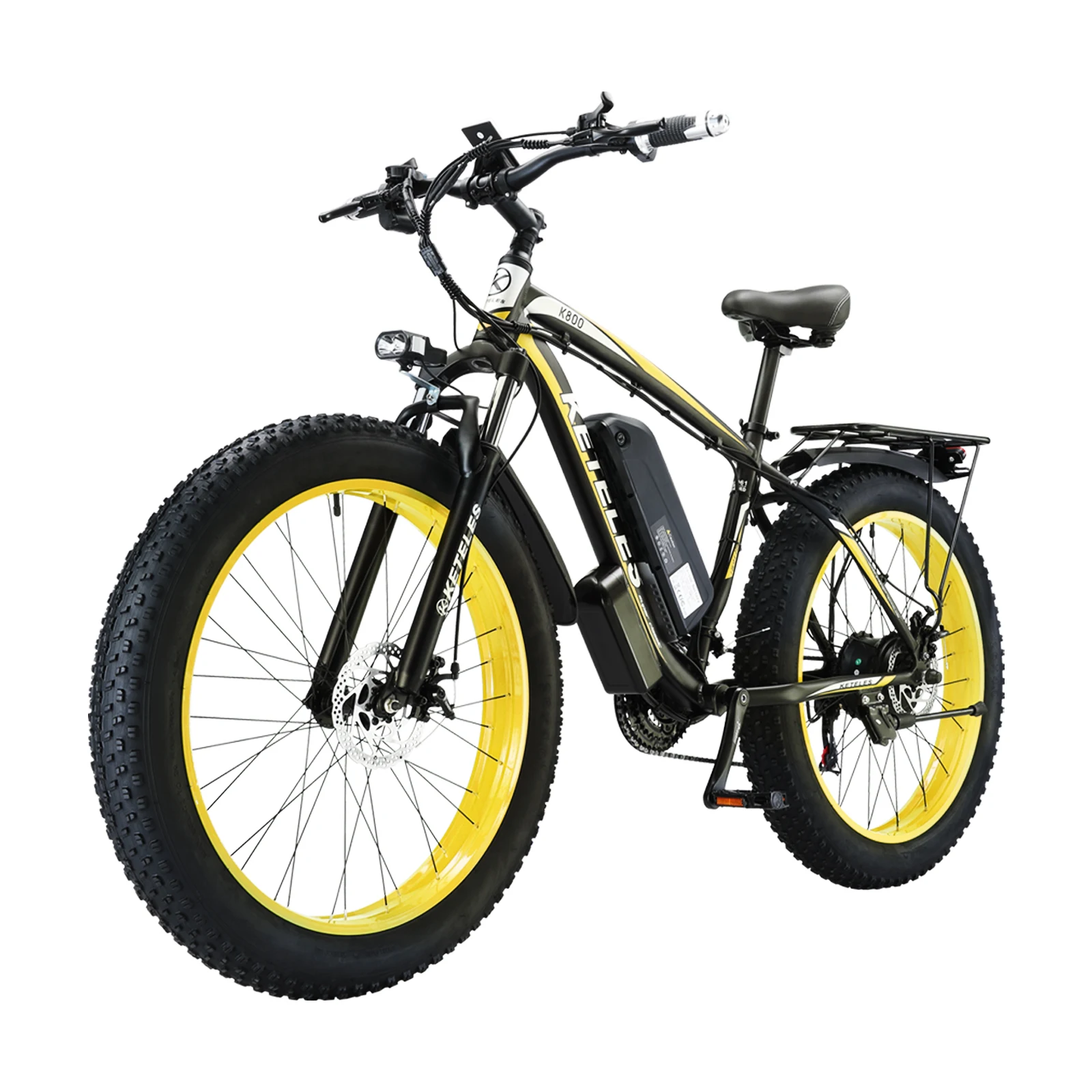 26 "بوصة الدهون الإطارات E-الدراجة 48 فولت/15AH بطارية ليثيوم KETELES K800 دراجة كهربائية جبلية مكبح قرصي دراجة كهربائية للبالغين #3
