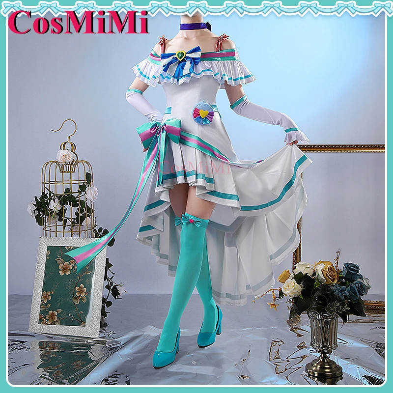 【Customized】CosMiMi Game Wonderful Precure! Cure Lillian/Nekoyashiki Mayu Cosplay Costume Elegant Dress Party Role Play Clothing