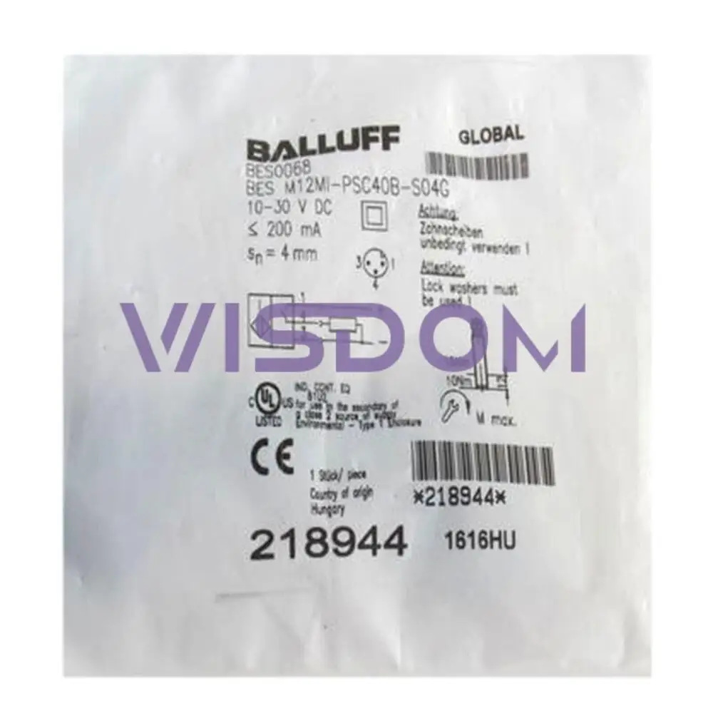 

1PC New For BALLUFF BES M12MI-PSC40B-S04G(BES0068) Inductive Standard Sensors